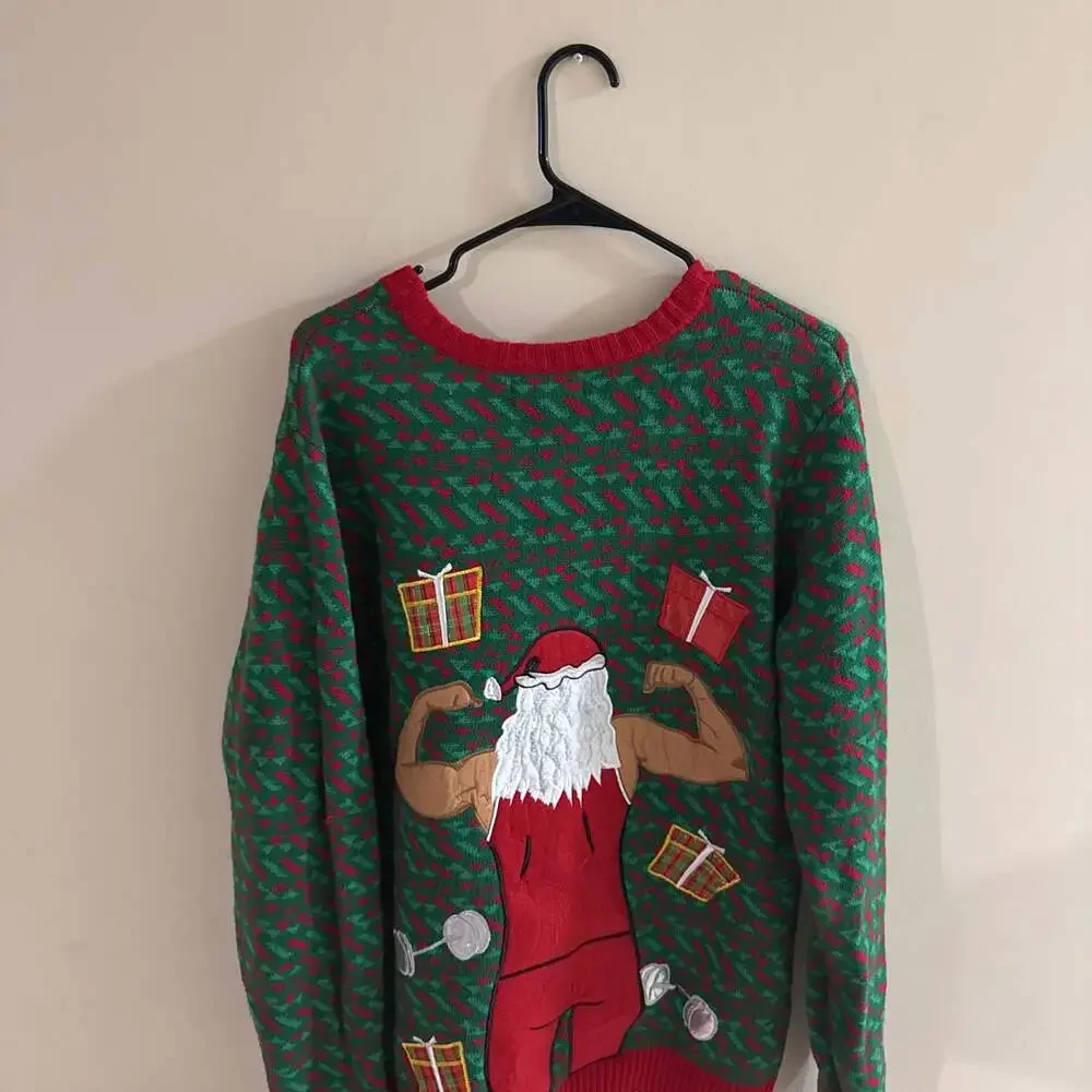 Blizzard Bay Santa Ugly Christmas Sweater Size X Large Long Sleeve Pullover Crew